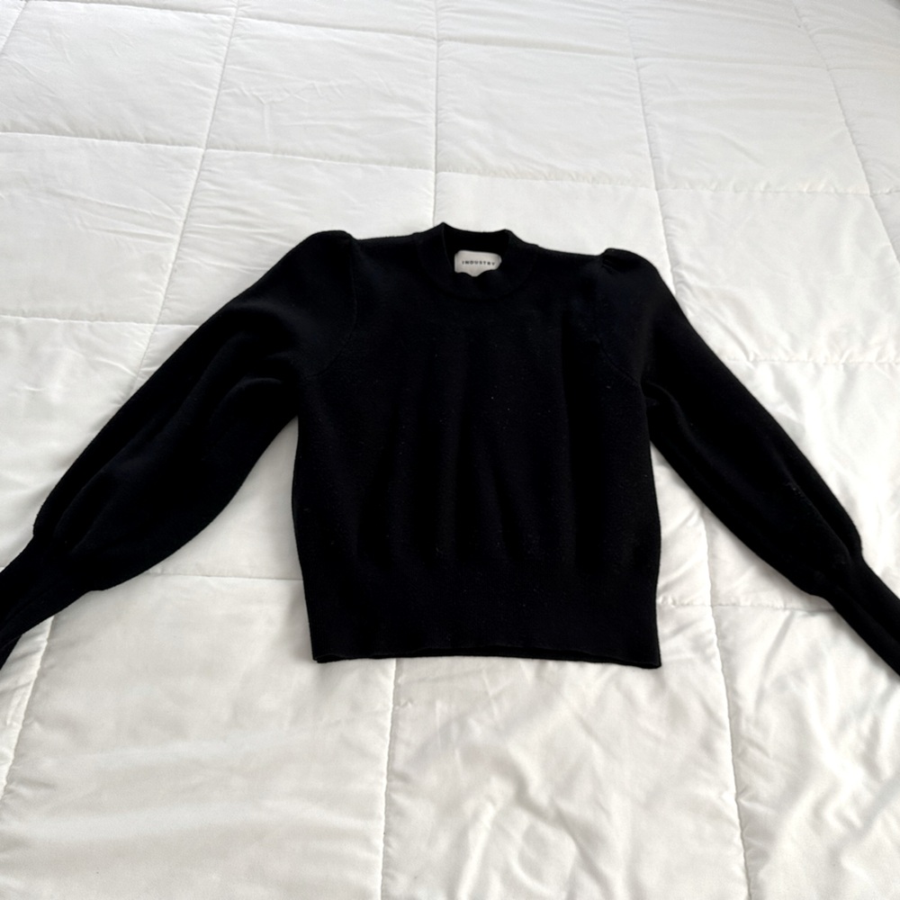 Industry Black Balloon Sleeve Sweater